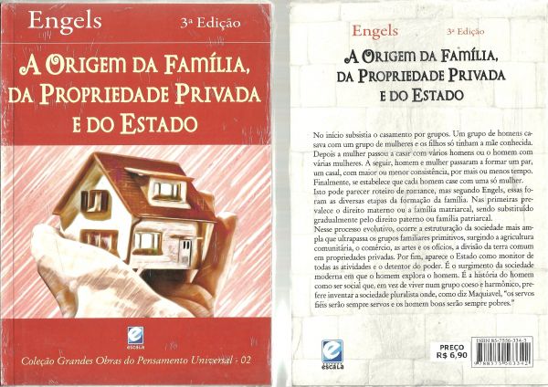 A ORIGEM DA FAMÍLIA, DA PROPRIEDADE PRIVADA E DO ESTADO.